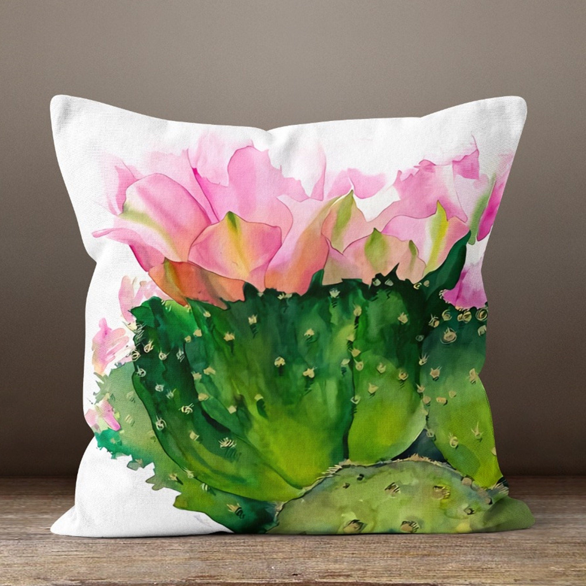 Succulent Flower Pillow Cover, Succulent Pillow, Cactus Pillow Covers, Floral Pillow Cover, Plant Pillow, Succulent Cushioncal