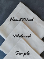 Nautical Linen Napkins, Coral Linen Napkins, Yacht Table Napkins, Beach House Linen Napkins, Nautical Wedding Linen Napkins, Ocean Napkins