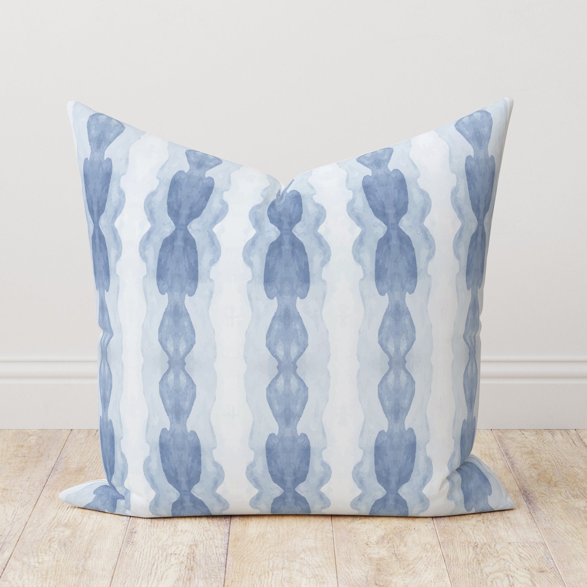 Blue Pillowcase, Indigo Abstract Cushion Cover, Indigo and White Bohemian Pillow Cover, Geometry Cushion Covers, Navy Blue Pillow Covers