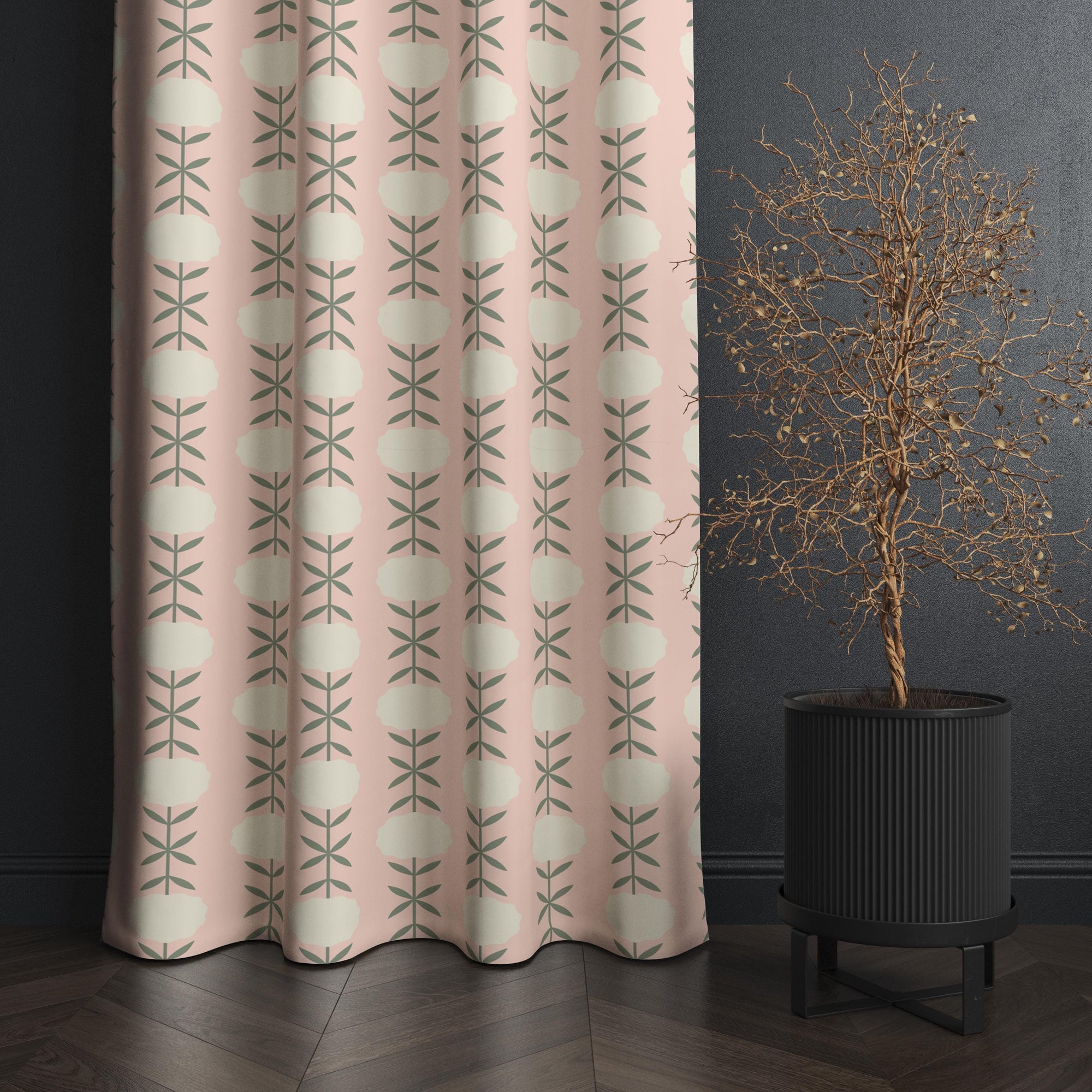 Mid-Century Window Curtains, Retro Abstract Curtains, 70s Retro Blackout Curtain Panel, Mid Century Modern Grommet Drapes, 80s Curtains