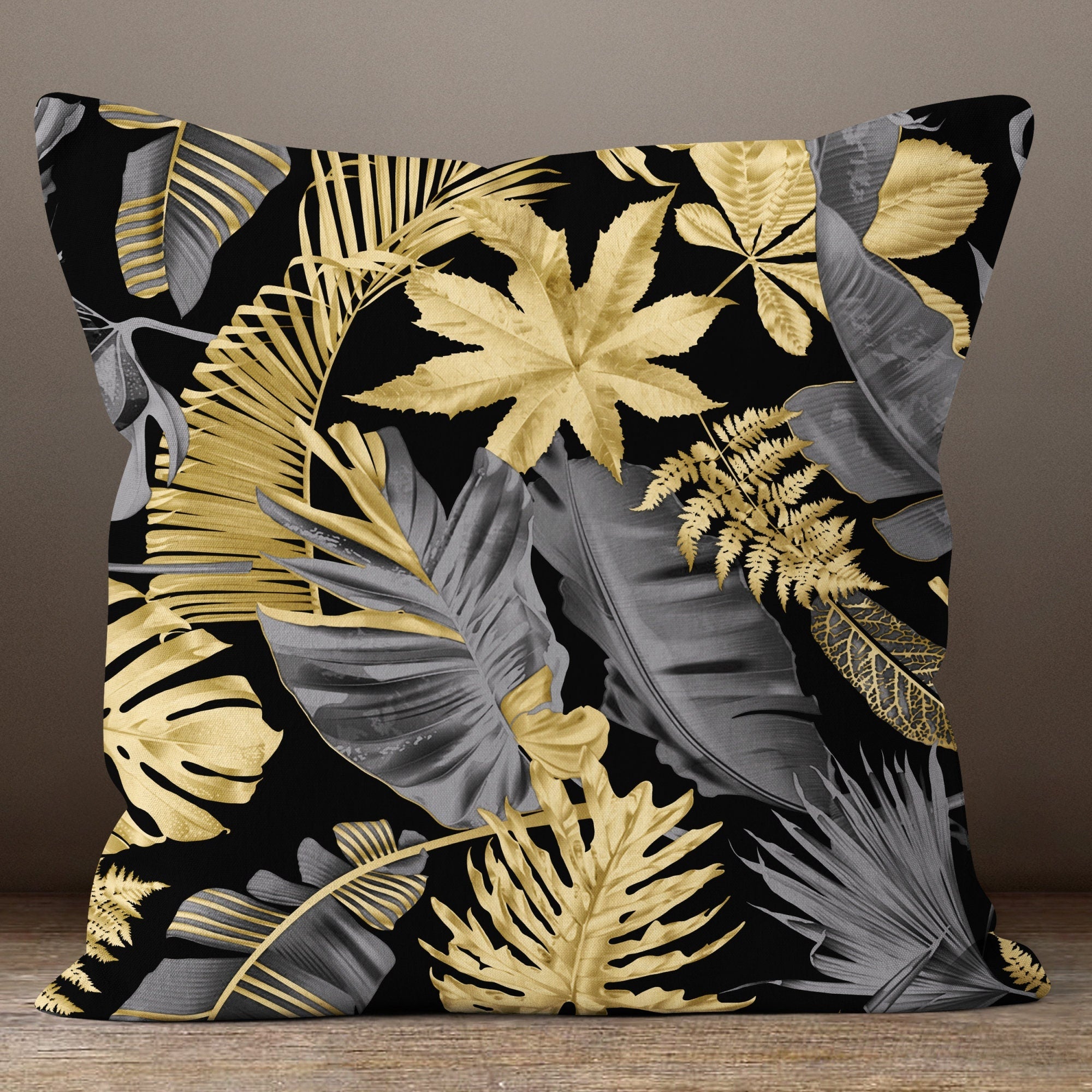 Grey Abstract Pillow Covers, Black Modern Abstract Pillow Case, Modern Cushion Cover, Black Grey Modern Pillow Cover