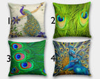 Christmas Home Decor Peacock Pillow Case, Peacock Throw Pillow Cover, Peacock Feather Pillow Covers, Peacock Feather Cushion Covers