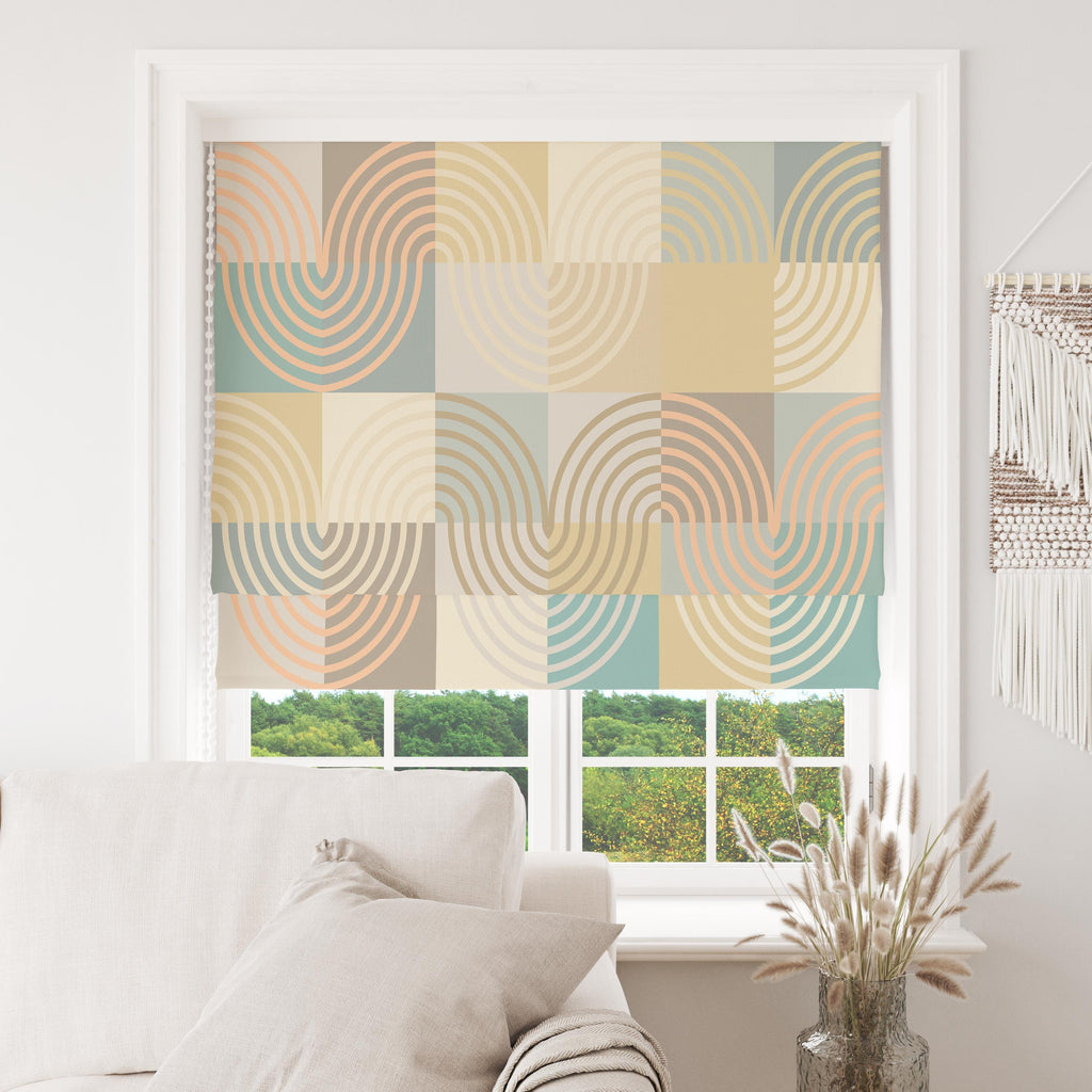 Retro Curtains, Mid Century Window Curtains, 70s Retro Blackout Curtain Panel, Mcm Grommet Curtain, Mid Century Modern Print Drapes