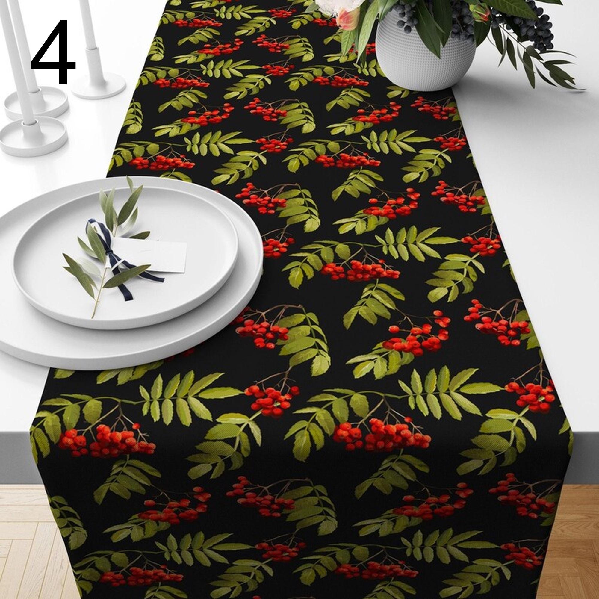 Christmas Table Runner, Christmas Table Decoration, Green Table Runner, Xmas Table Runner, Christmas Party Table, Christmas Gift