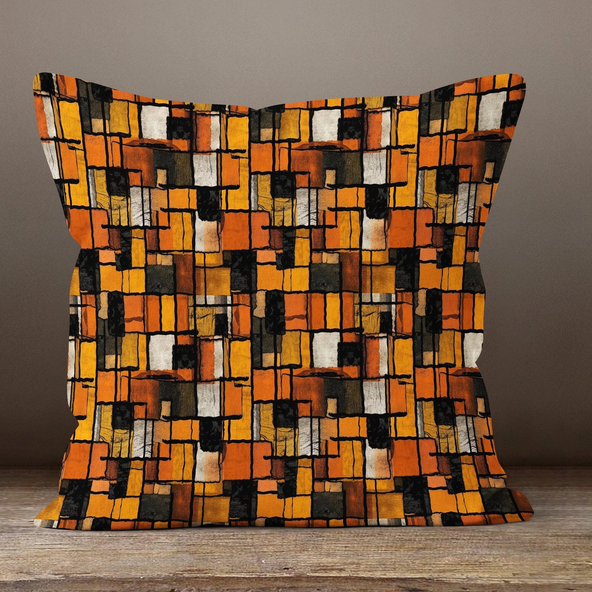 Retro Abstract Pillow Case, Mid Century Pillow Cover, Mcm Throw Pillow Covers, Mid Century Abstract Pillow Cover