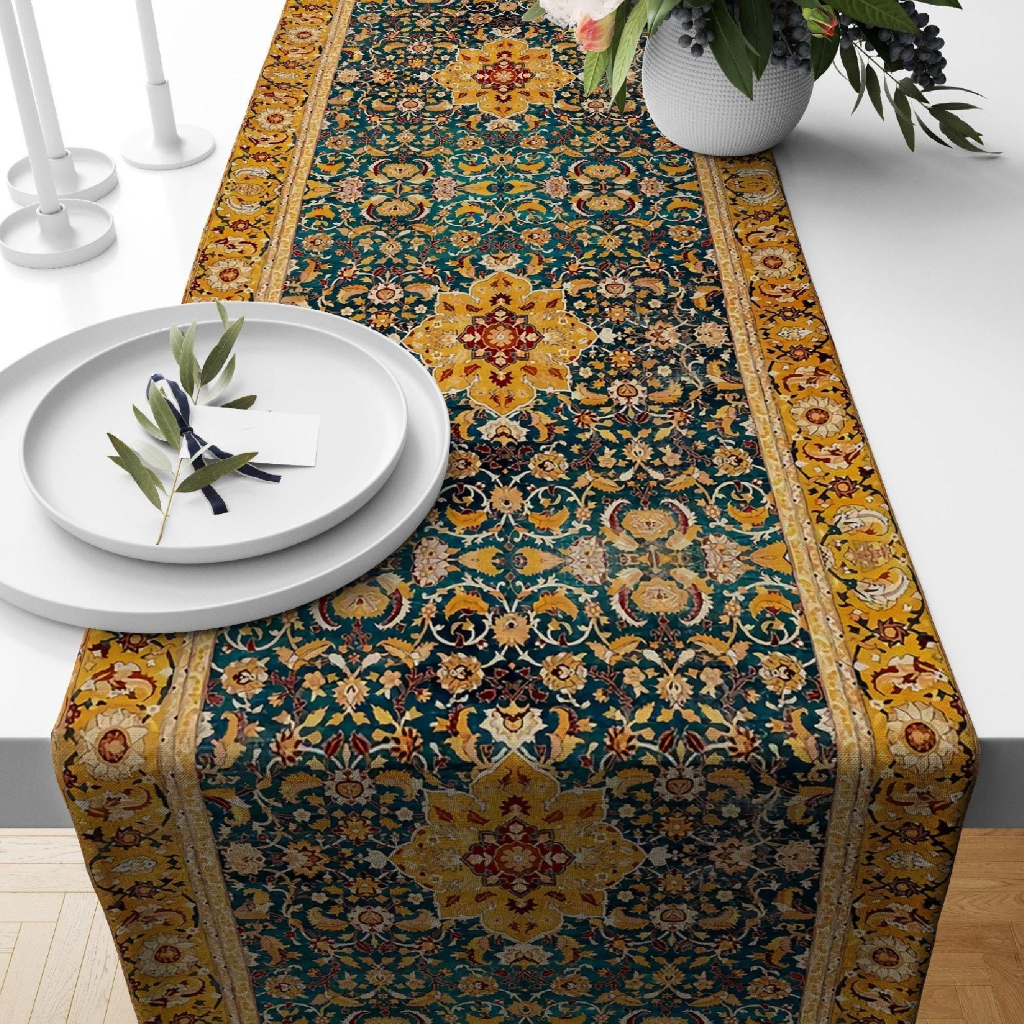 Ethnic Table Runners, Rug Table Runner, Authentic Table Runner, Kilim Table Runner, Southwestern Table Runner, Table Decoration