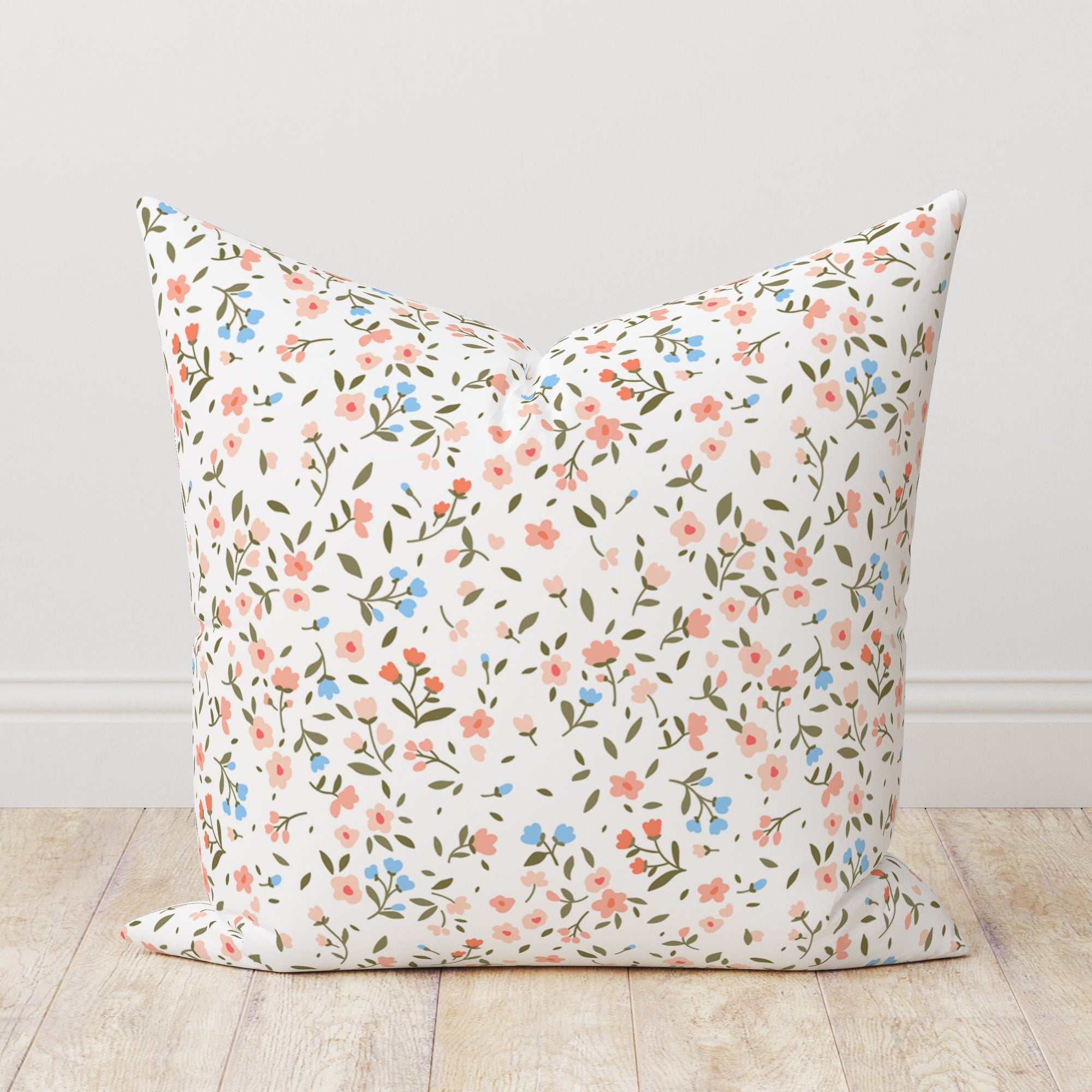Modern Vintage Floral Throw Pillow Cover, Farmhouse Floral Boho Pillow Covers, Floral Pillow Cover, Yellow Floral Cushion Cover