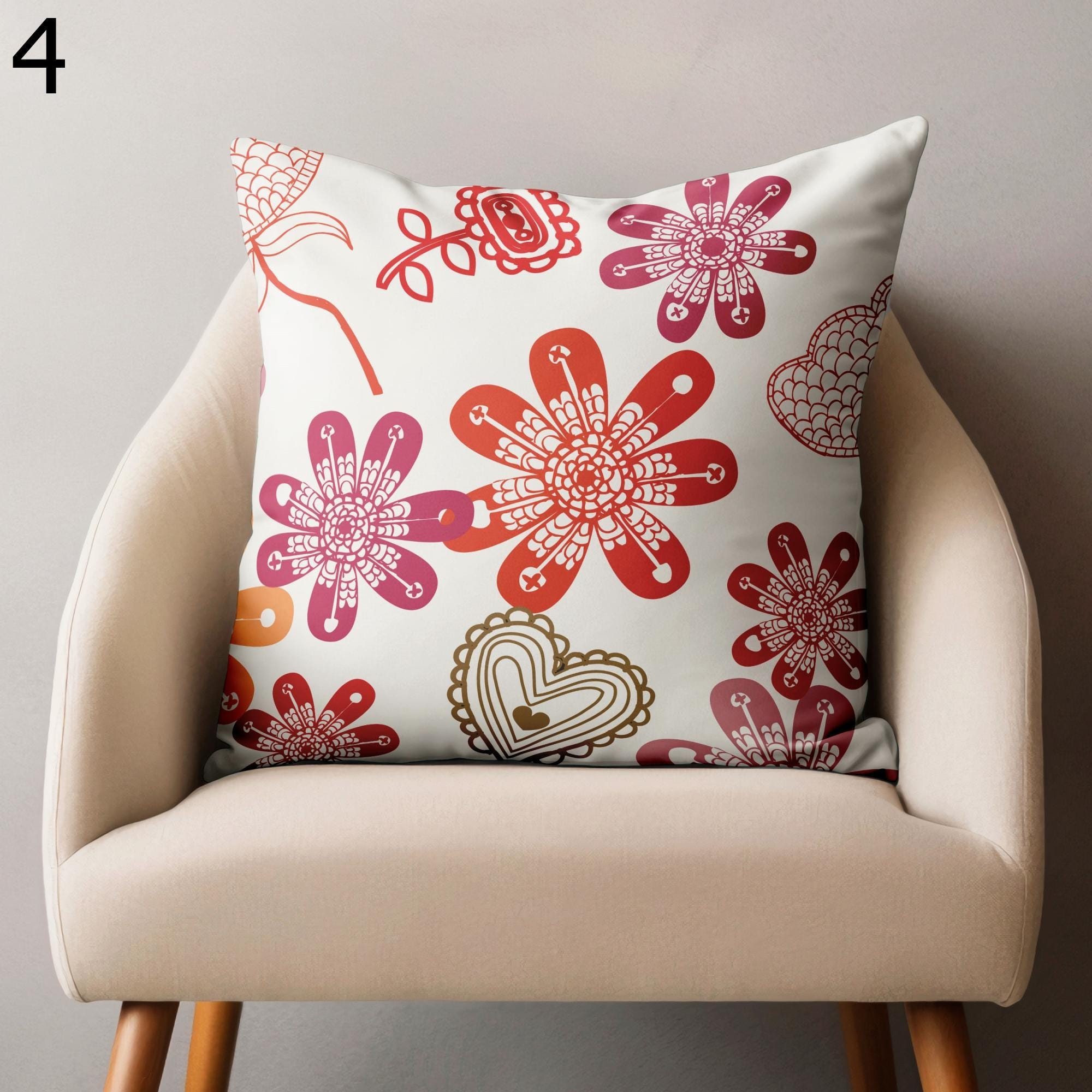Love Cushion Covers, Valentine's Day Pillow Covers, Cute Valentine Throw Pillow Covers, Valentine's Day Home Decor, Red Heart Pillow Cover
