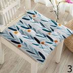 Mid Century Modern Chair Pads, Retro Floral Seat Cushions, Scandinavian Style Minimalist Chair Cushions, Floral Art Chair Pillows