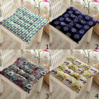 Nautical Anchor Chair Pad, Ocean Chair Cushion with Ties, Marine Chair Pads with Ties, Coastal Patio Chair Cushions, Summer Chair Cushions