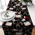 Christmas Flowers Table Runner, Christmas Red Berry Table Runner, Xmas Table Runner, Christmas Party Table, Christmas Gift