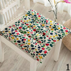 Fruit Print Chair Pads, Berry Pattern Seat Cushions, Summer Farmhouse Chair Pillow Covers, Cherry & Strawberry Fresh Chair Cushions