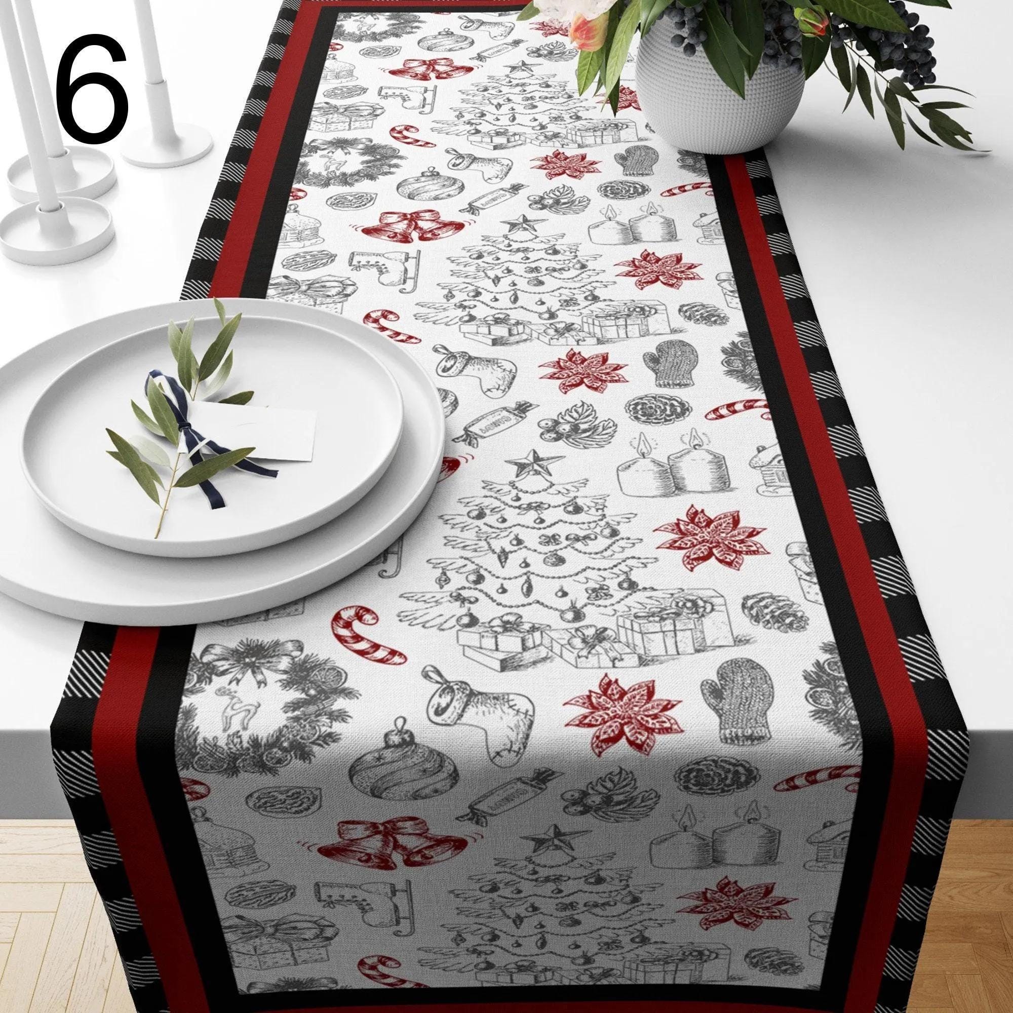 Christmas Table Runner, Christmas Table Decoration, Christmas Party Table, Christmas Decor,  Christmas Gift