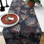 Nautical Table Runner, Sea Life Table Runner, Fish Table Runner, Blue and Mint Coral Table Runner, Anchor Table Runner, Marine Table Runner