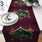 Eid Ramadan Table Runner, Ramadan Table Runner, Islamic Table Runner, Blessed Ramadan Table Decor, Gift for Muslim, Muslim Table Decor