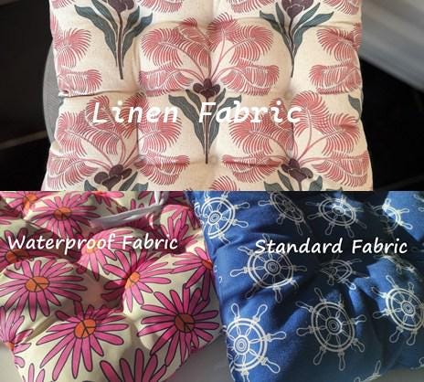 Nautical Anchor Chair Pad, Ocean Chair Cushion with Ties, Marine Chair Pads with Ties, Coastal Patio Chair Cushions, Summer Chair Cushions