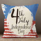 4th of July Pillow Cover, USA Flag Throw Pillowcase, Patriotic Pillow Covers, Independence Day Pillowcase, American Flag Throw Pillow Cover
