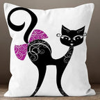 Cat Pillow Cover, Cute Cat Pillowcase, Cute Animal Home Decor, Print Pillow, Animal Pattern Pillow Covers, Pet Pillow Covers