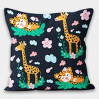 Kids Pillow Cover, Children's Throw Pillow Case, Decorative Kids Cushion, Cartoon Inspired Home Decor, Cute Animals Pillow, Kids Home Decor