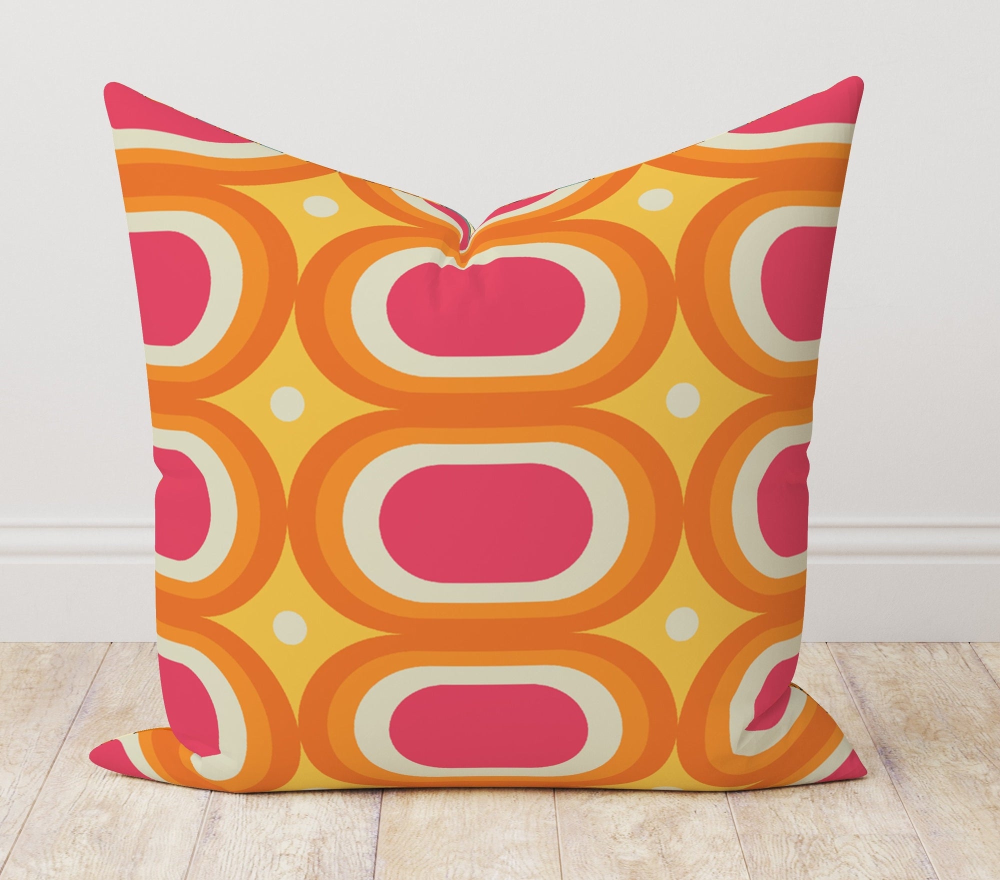 Retro Abstract Cushion Cover, Mid Century Modern Pillow Cover, 70s Pillow Covers, Geometric Throw Pillow Cover, Boho Abstract Pillow Case