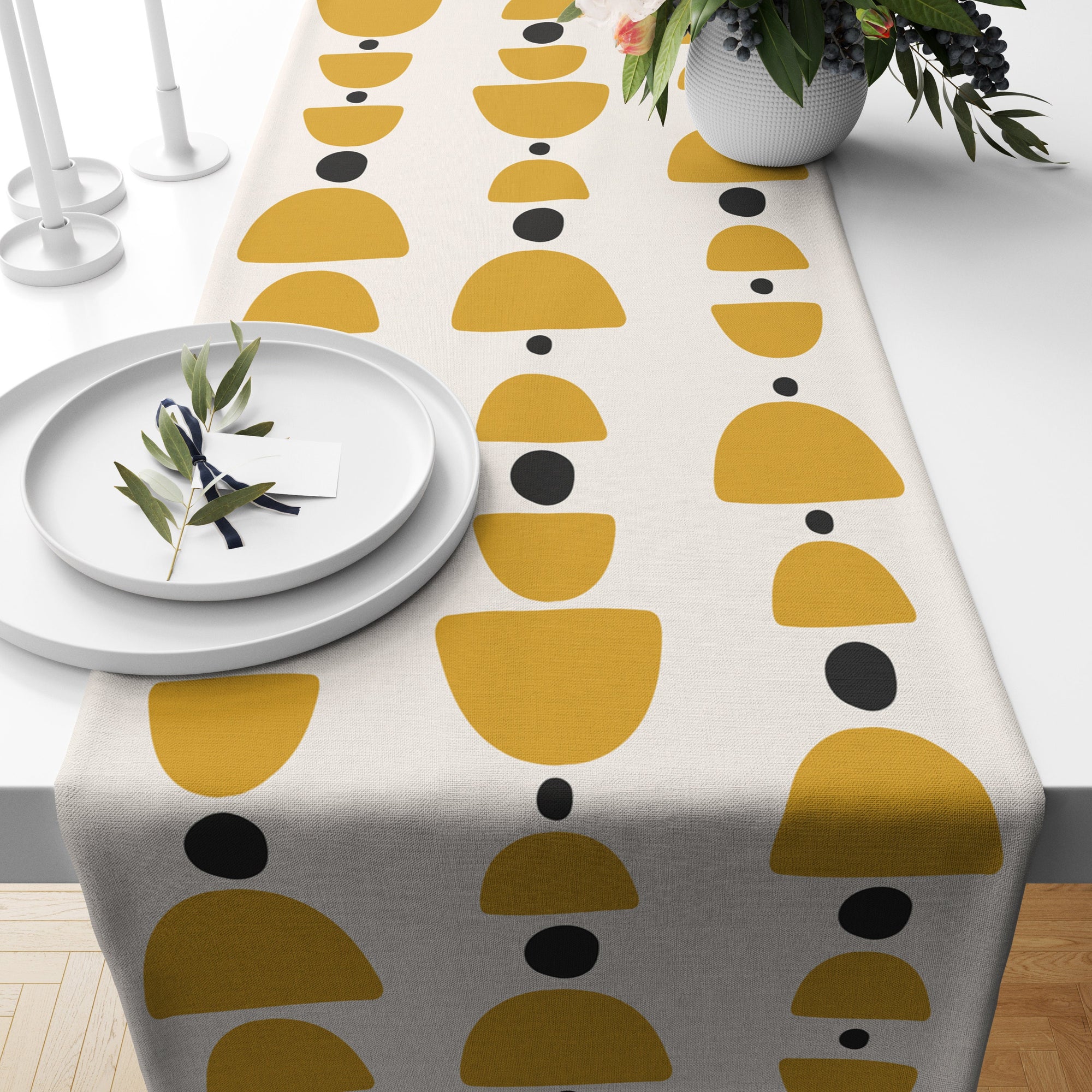 70s Retro Table Runner, Mid Century Modern Table Runner, Retro Party Table Decor, 70s Zigzag Table Runner, Retro Vintage Table Runner