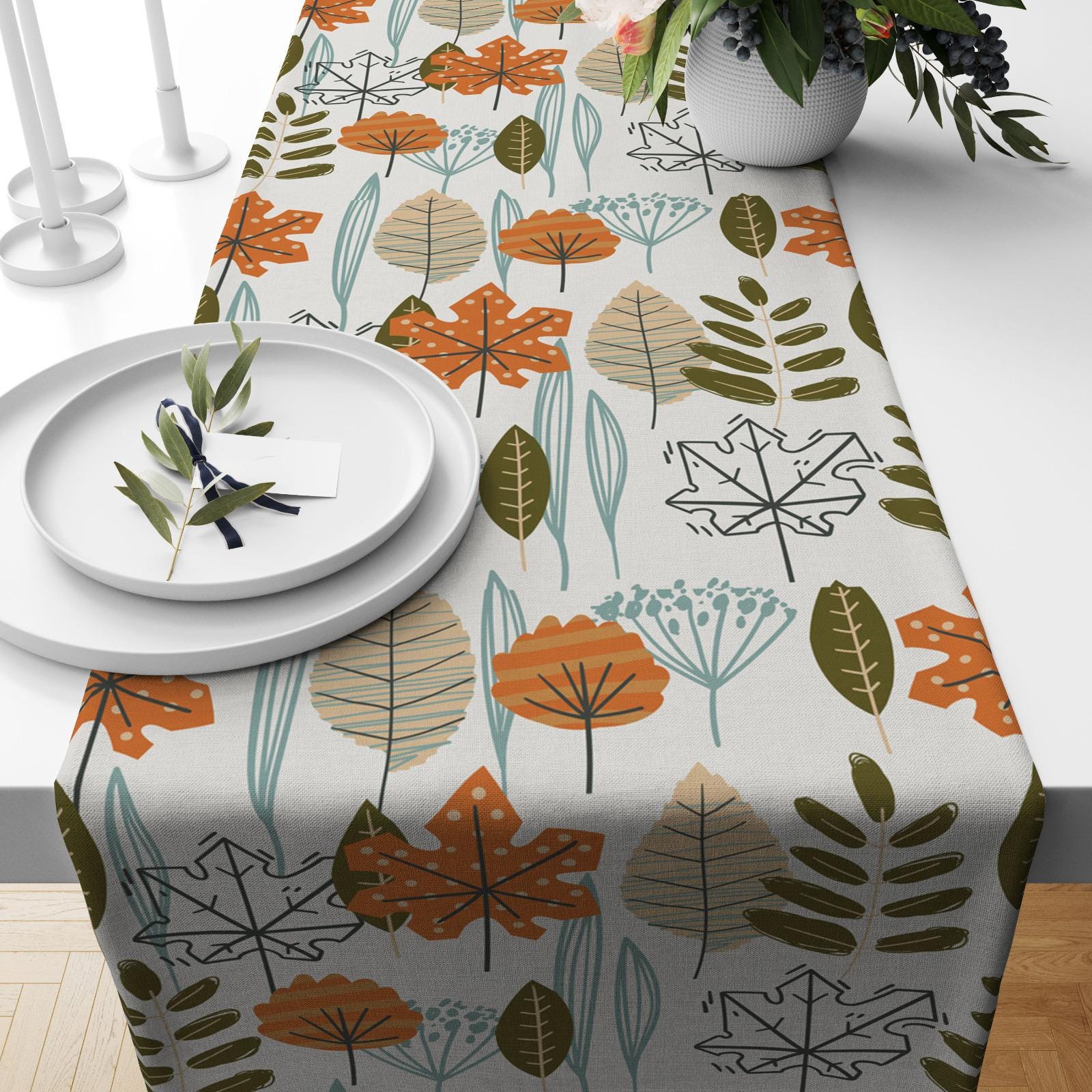Autumn Table Runner, Fall Table Runner, Thanksgiving Table Runner, Halloween Runner, Fall Home Decor, Thanksgiving Gift, Halloween Party