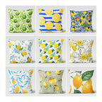 Lemon Pillow Covers, Outdoor Lemon Pillows, Lemon Cushion, Floral Summer Pillow, Lemon Kitchen Decor, Lemons Home Decor, Summer Pillow