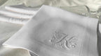 Monogrammed Linen Napkins, Personalized Linen Napkins, Custom Linen Napkins, Letter Monogrammed Linen Napkins, Wedding Monogrammed Napkins
