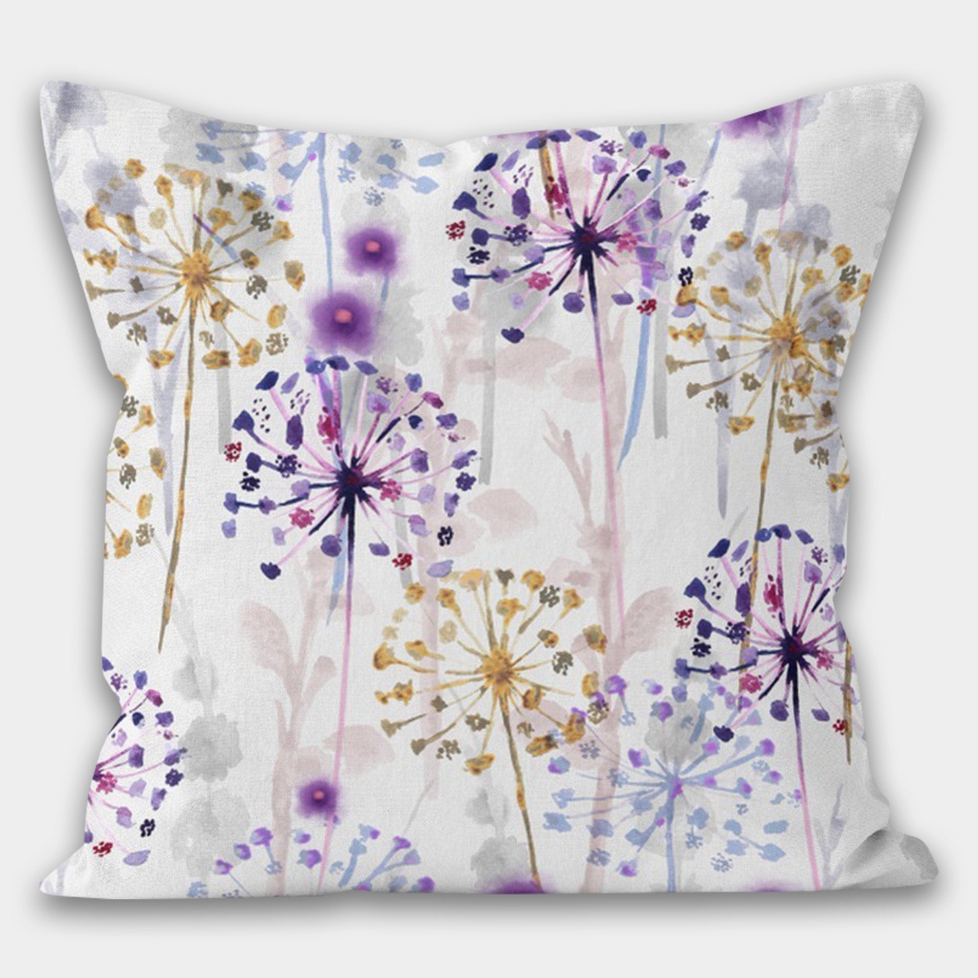 Lavender Flower Pillow Covers, Vintage Botanical Cushion Covers, French Country Floral Throw Pillow Cover, Shabby Chic Home Decor