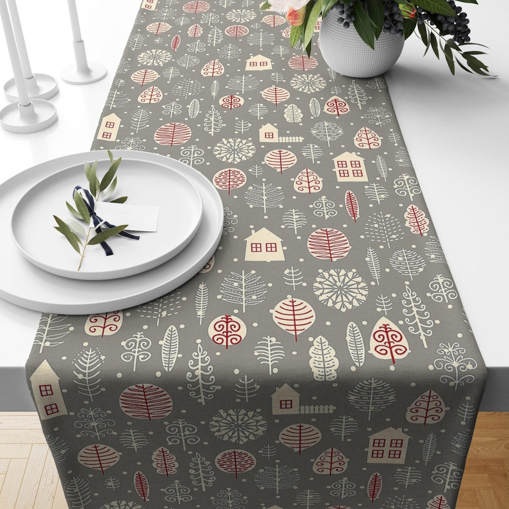 Christmas Table Runner, Christmas Tablecloth, Christmas Table Decoration, Christmas Party Table, Christmas Decor,  Christmas Gift