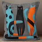 Cat Pillow Cover, Cute Cat Pillowcase, Cute Animal Home Decor, Print Pillow, Animal Pattern Pillow Covers, Pet Pillow Covers