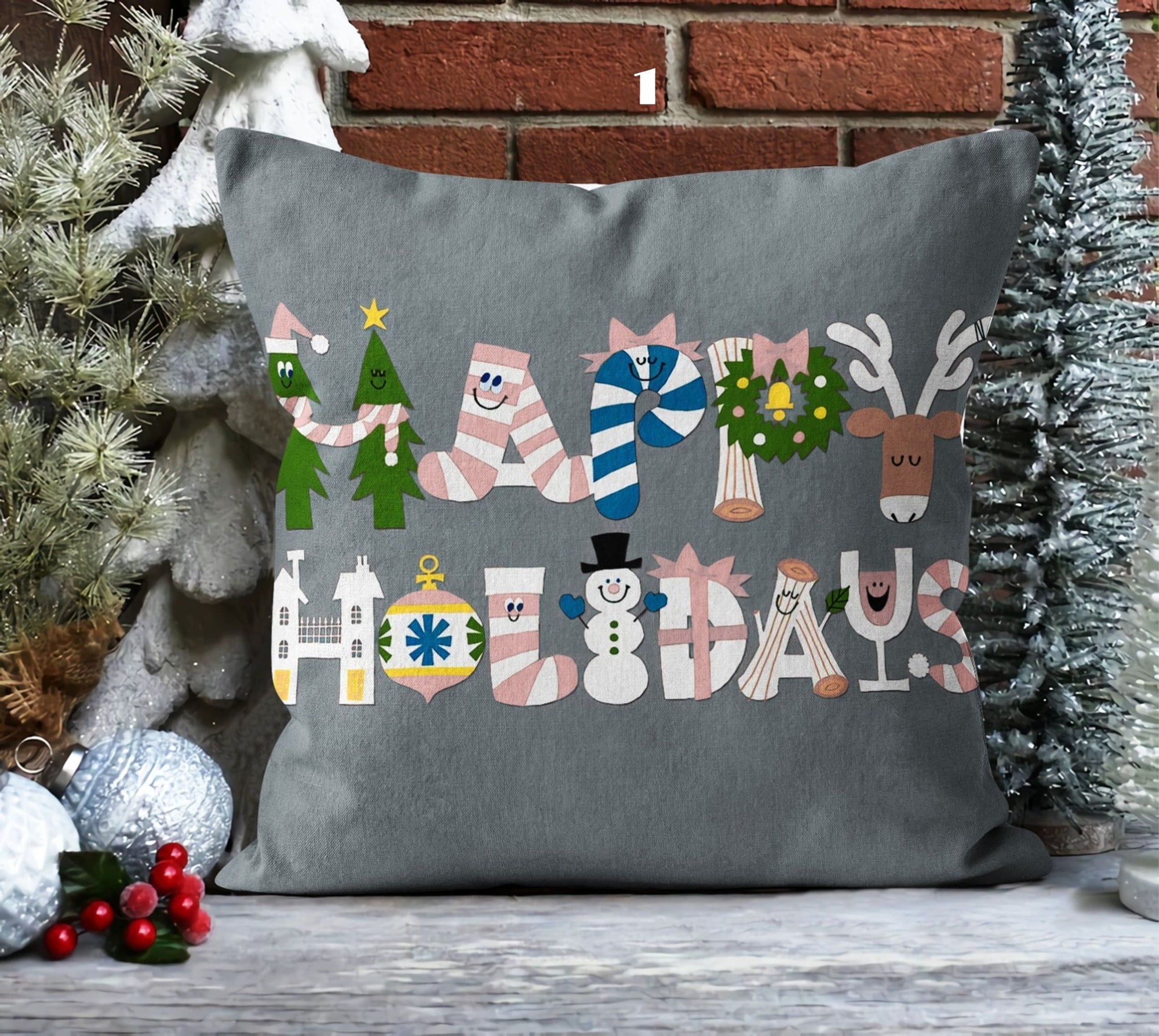Xmas Holiday Pillowcase, Santa Pillow Cover, Santa Claus Pillowcase, Christmas Pillowcase, Cozy Home Decor, New Year's Gift