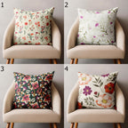 Wildflowers Pillow Covers, Farmhouse Floral Pillowcase, Floral Throw Pillow Cover, Country Flowers Print Pillowcases, Floral Cushion Covers