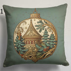 Mery Christmas Throw Pillow Cover, Xmas Cushion Cover, Santa Claus Pillow Covers, Christmas Home Decor, Christmas Pine Tree Pillowcase