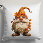 Christmas Funny Throw Pillow Cover, Christmas Gnome Pillowcase, Merry Christmas Pillow Covers, Funny Christmas Gnome Print Cushion Covers
