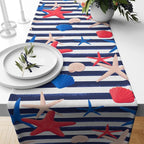 Nautical Table Runner, Beach House Runner, Marine Table Runner, Coastal Table Runner, Beach Table Runner, Blue Beach Table Runner Decor