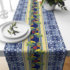 Lemon Table Runners, Yellow Lemon Table Runner, Kitchen Lemon Tablecloth, Lemon Kitchen Dining Table Runners
