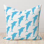 Nautical Pillow Cover, Anchor Pillowcase, Coastal Pillow Case, Seahorse Cushion Cover, Dolphin Throw Pillow Cover, Starfish Pillow Case