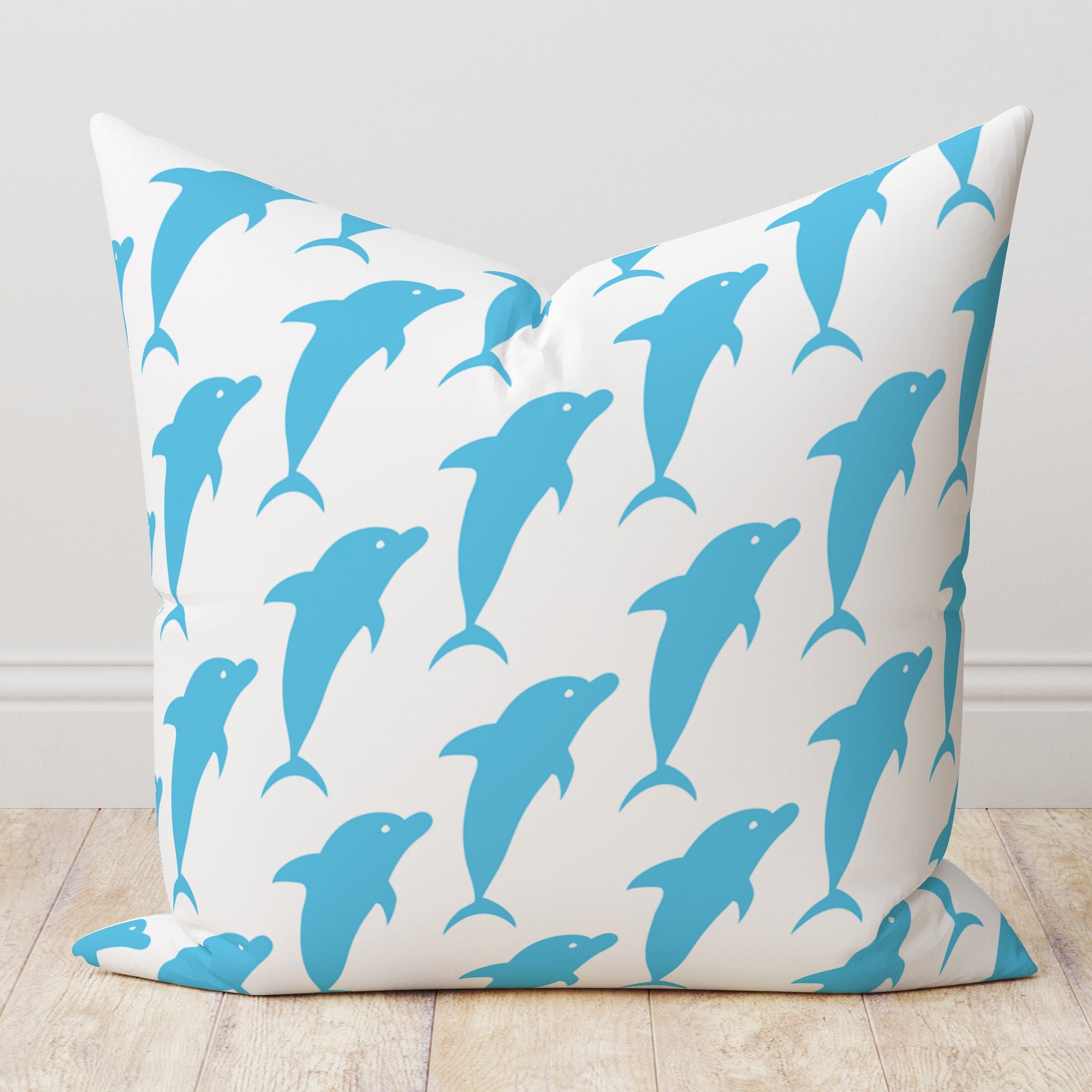 Nautical Pillow Cover, Anchor Pillowcase, Coastal Pillow Case, Seahorse Cushion Cover, Dolphin Throw Pillow Cover, Starfish Pillow Case