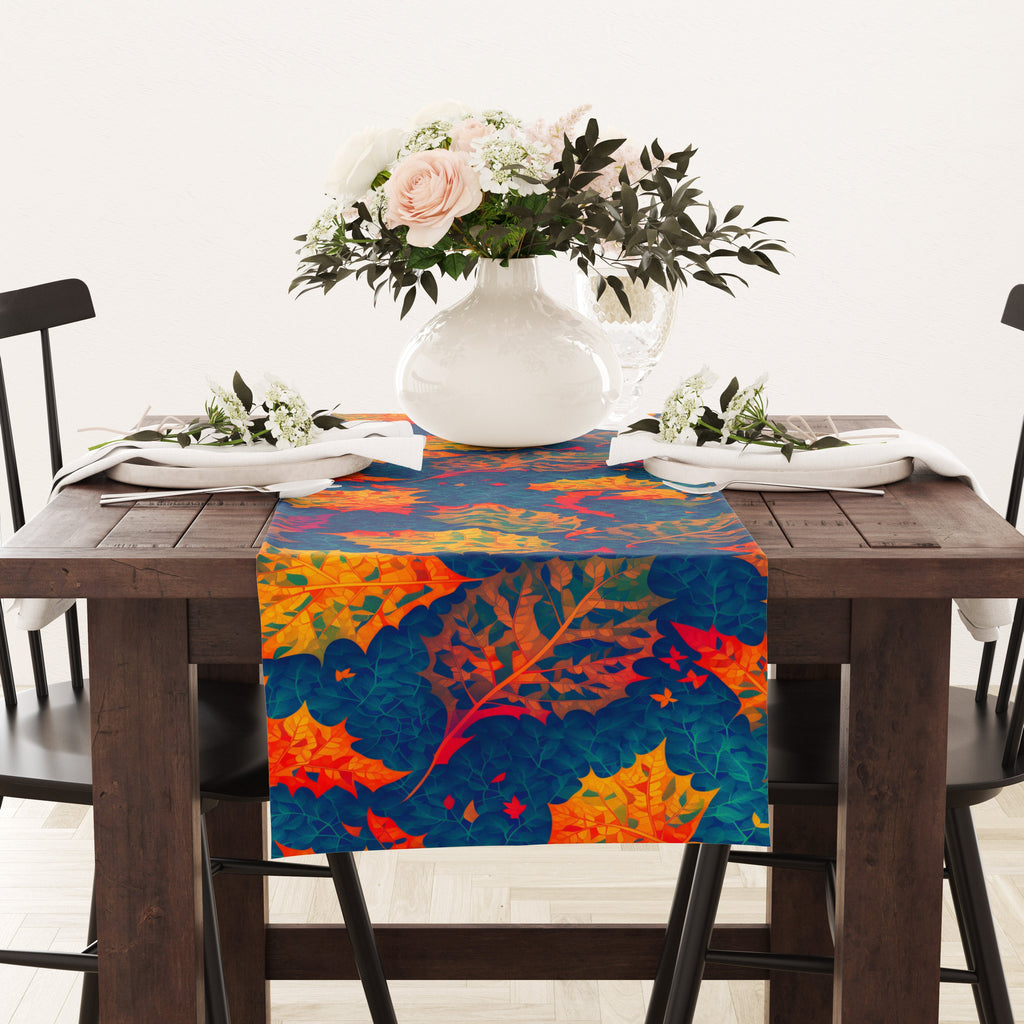 Fall Leaves Table Runner, Thanksgiving Fall Table Runner, Autumn Table Runner, Fall Table Decor, Thanksgiving Gift, Thanksgiving Party Table