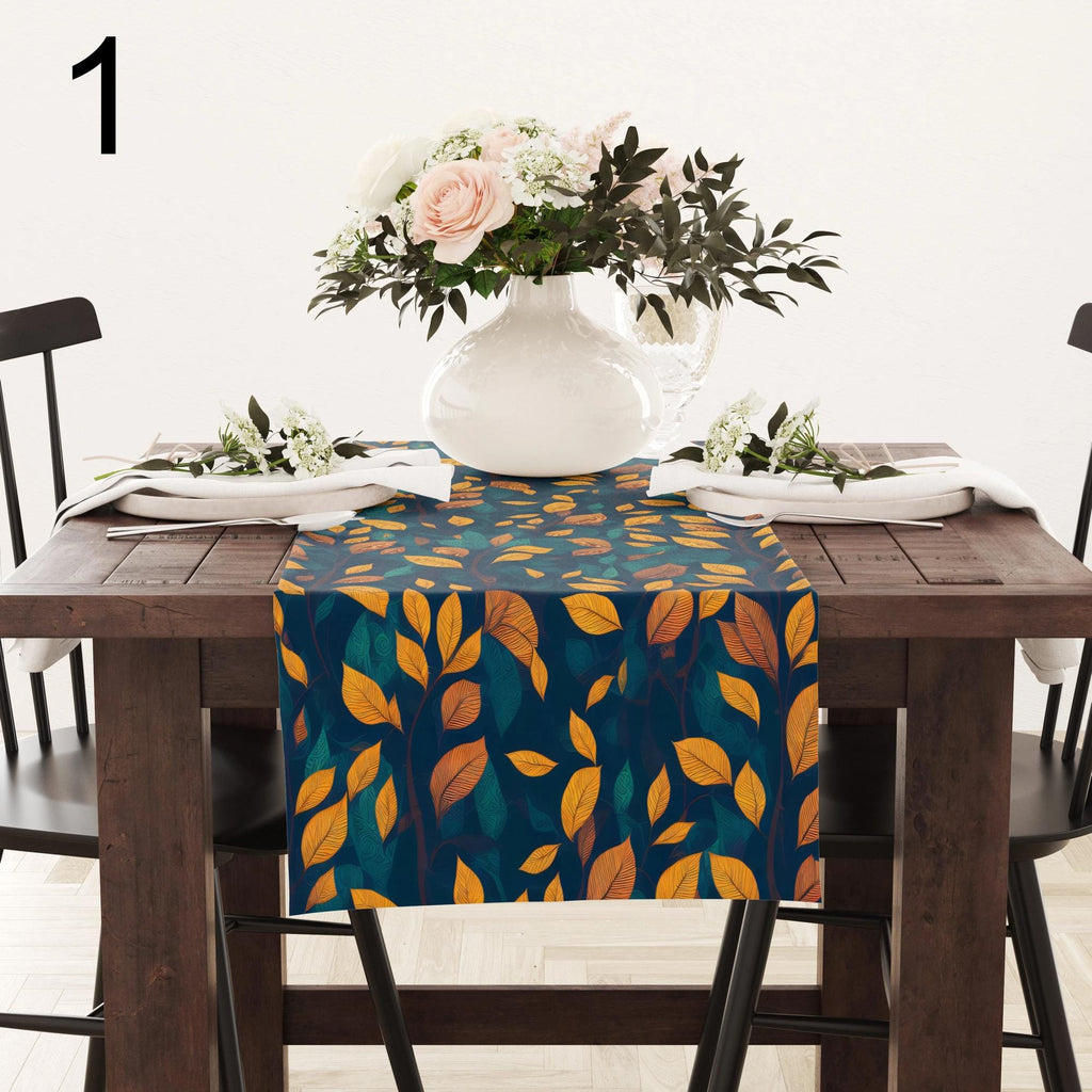 Fall Leaves Table Runner, Thanksgiving Fall Table Runner, Autumn Table Runner, Fall Table Decor, Thanksgiving Gift, Thanksgiving Party Table