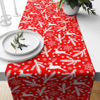 Christmas Table Runner, Santa Claus Table Runner, Xmas Table Runner, Christmas Table Decoration, Christmas Party Table, Christmas Gift