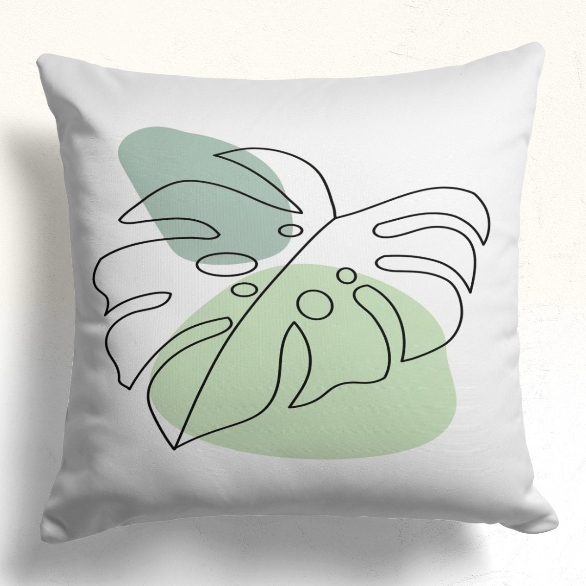 Modern Abstract Leaves Pillow Case, Minimalist Abstract Leaves Cushion Covers, Abstract Leaf Pillowcase, Abstract Leaves Throw Pillow Cover