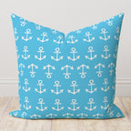 Nautical Pillow Cover, Anchor Pillowcase, Coastal Pillow Case, Seahorse Cushion Cover, Dolphin Throw Pillow Cover, Starfish Pillow Case