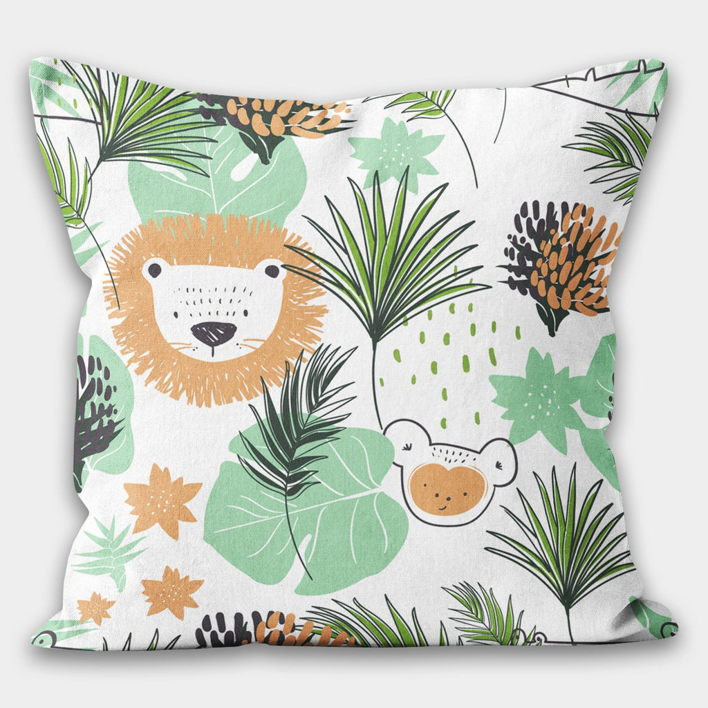 Kids Pillow Cover, Children's Throw Pillow Case, Decorative Kids Cushion, Cartoon Inspired Home Decor, Cute Animals Pillow, Kids Home Decor