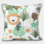 Kids Pillow Cover, Children's Throw Pillow Case, Decorative Kids Cushion, Cartoon Inspired Home Decor, Cute Animals Pillow, Kids Home Decor