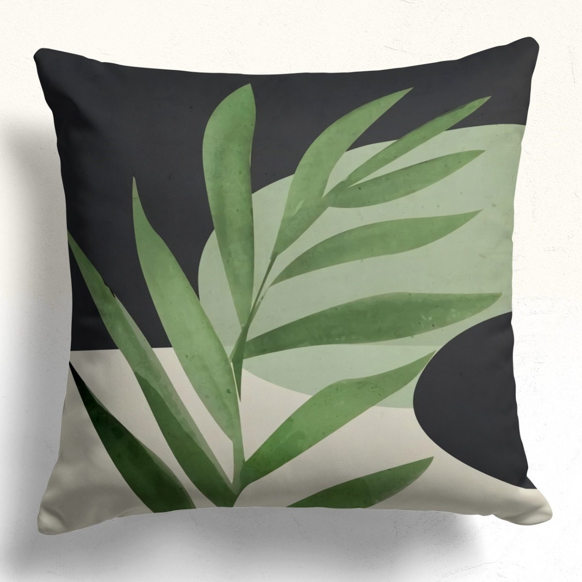 Modern Abstract Leaves Pillow Case, Minimalist Abstract Leaves Cushion Covers, Abstract Leaf Pillowcase, Abstract Leaves Throw Pillow Cover
