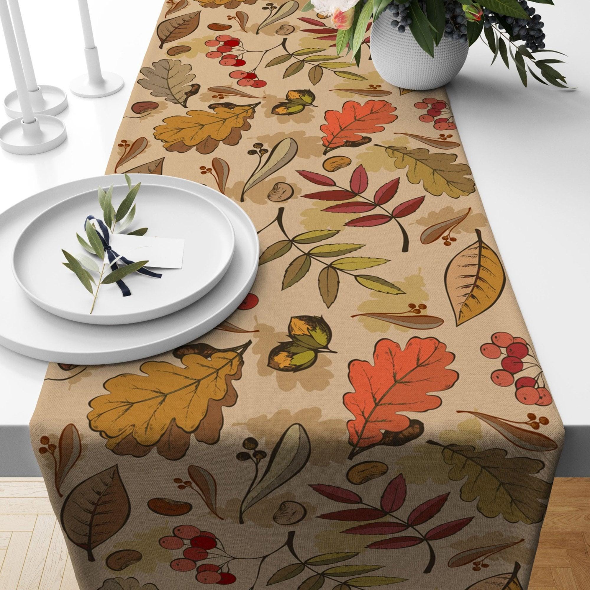 Autumn Table Runner, Fall Table Runner, Thanksgiving Table Runner, Halloween Runner, Fall Home Decor, Thanksgiving Gift, Halloween Party