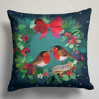 Christmas Pillow Cover, Snowman Pillow Cover, Snowflakes Christmas Pillowcase, Xmas Holiday Decor, Christmas Home Decor