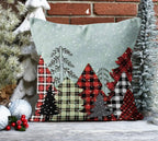 Christmas Pines Pillow Covers, Xmas Holiday Pillow, Christmas Snowman Pillowcase, Cute Snowman Christmas Pillow, Christmas Pillowcase